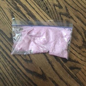 Pink non-sticky stress relieving slime